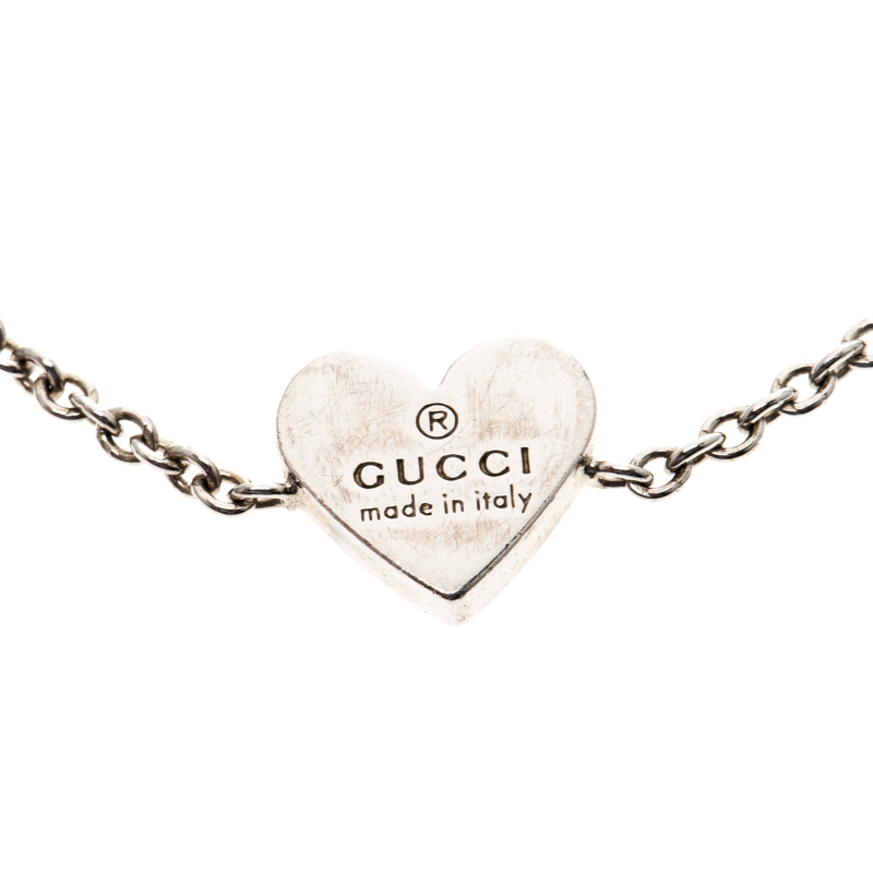 

Gucci Heart Blue Cabochon Silver Bracelet