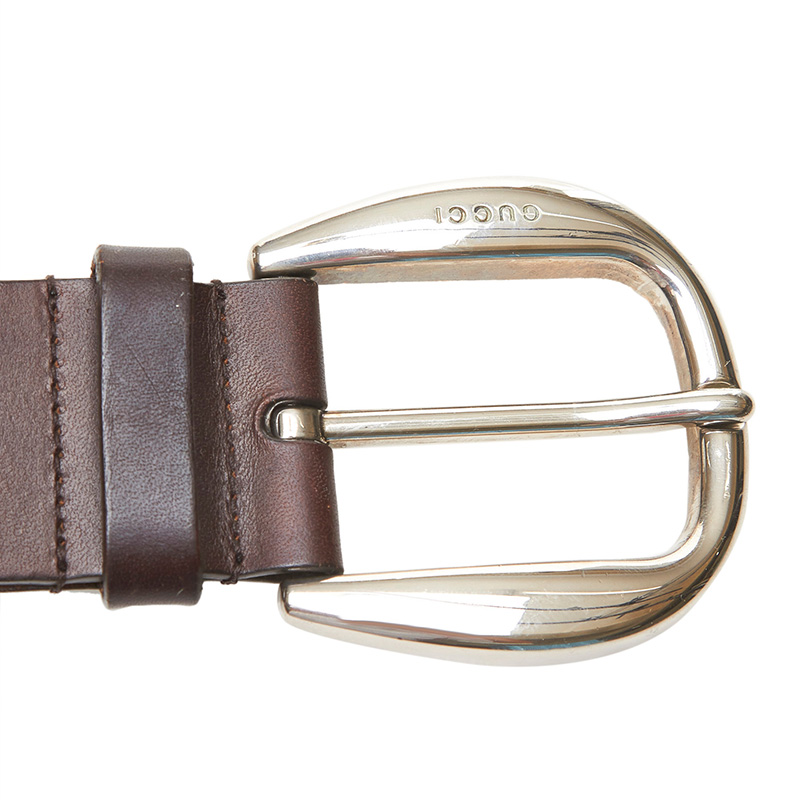 

Gucci Leather Belt, Brown