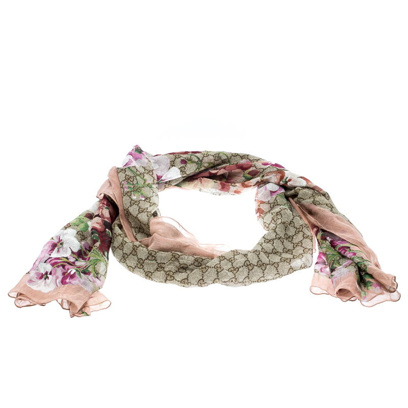 gucci silk scarf womens