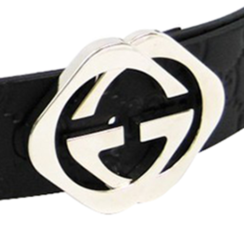 

Gucci Black Guccissima Leather Belt Size