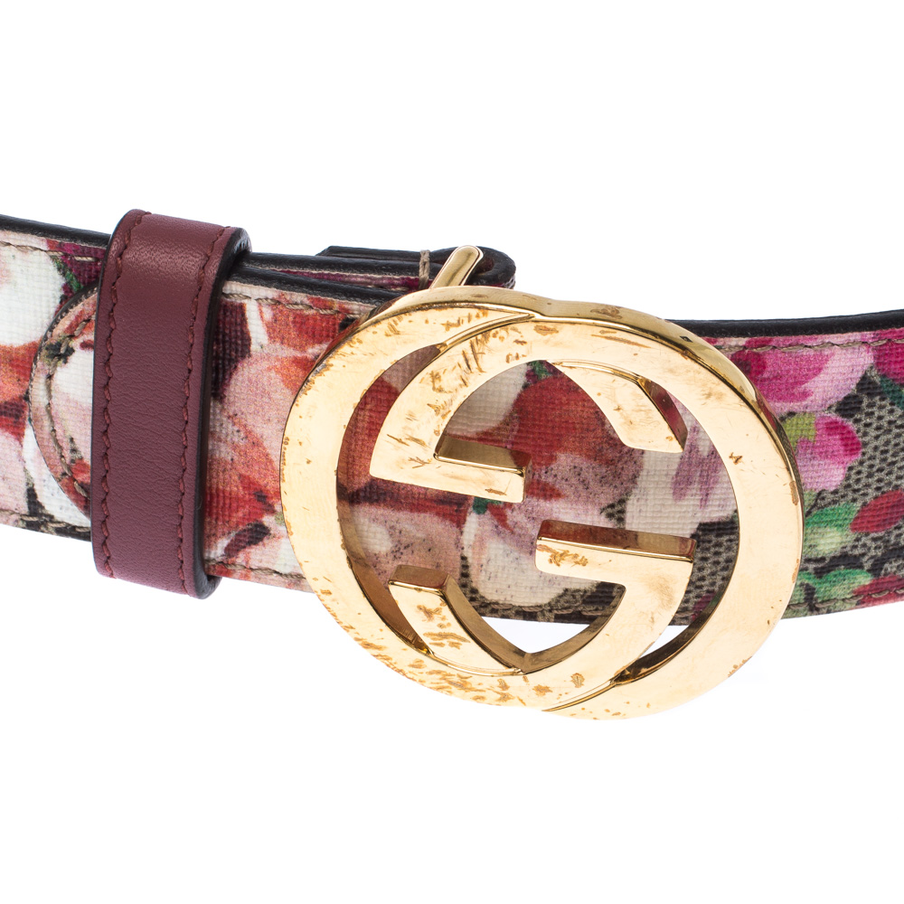 Gucci GG Supreme Belt with G Buckle in Multicolor Canvas Multiple colors  Cloth ref.557649 - Joli Closet