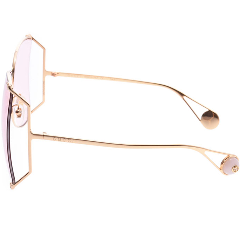 

Gucci Rose Gold Oversize GG0252S Oversized Sunglasses