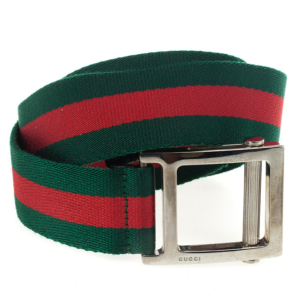 مملوكة مسبقًا Gucci Web Detail Belt 108 CM