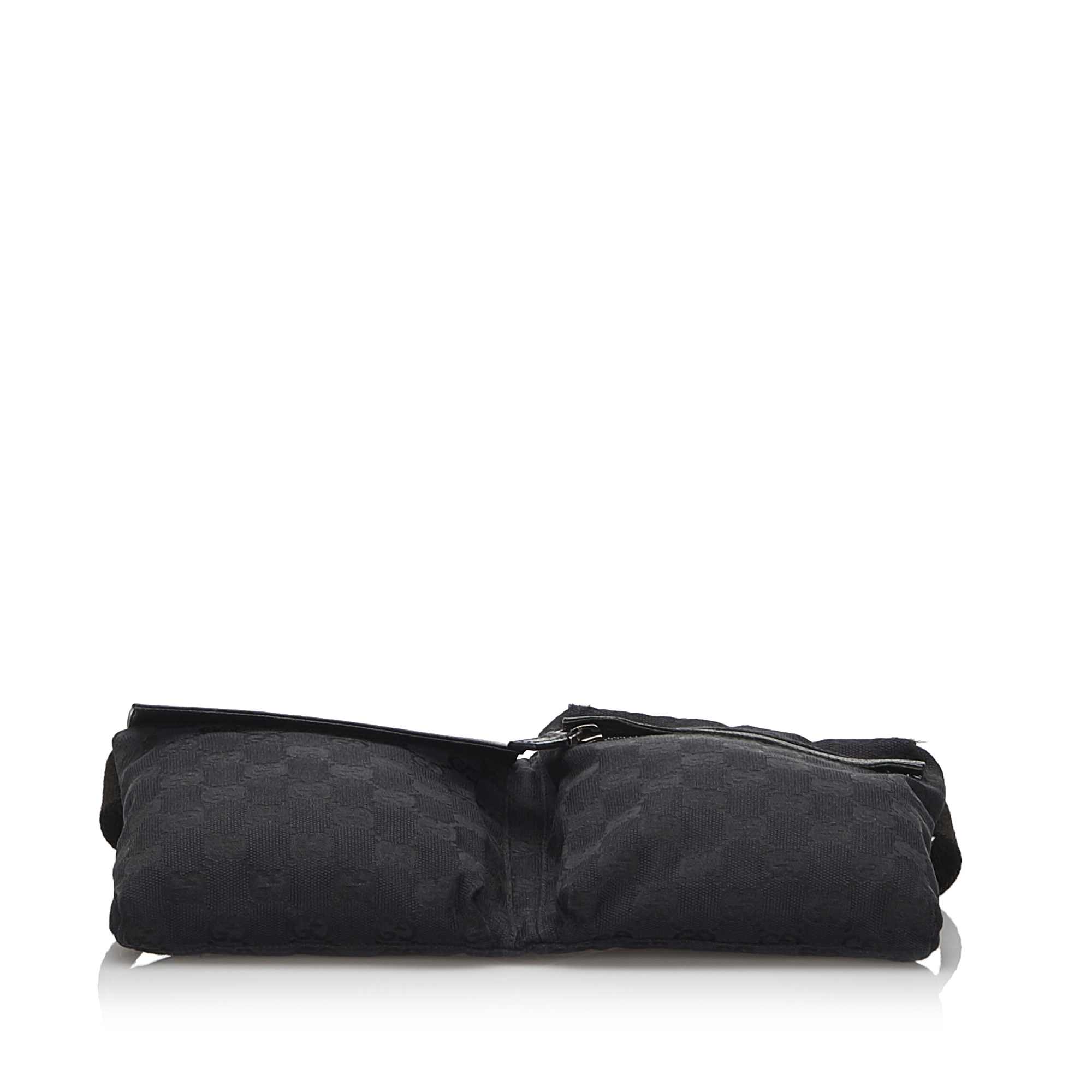 Gucci Black GG Canvas Belt Bag