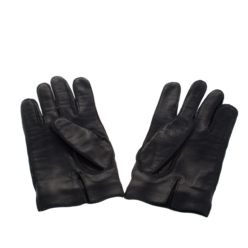 

Gucci Black Leather Horsebit Gloves