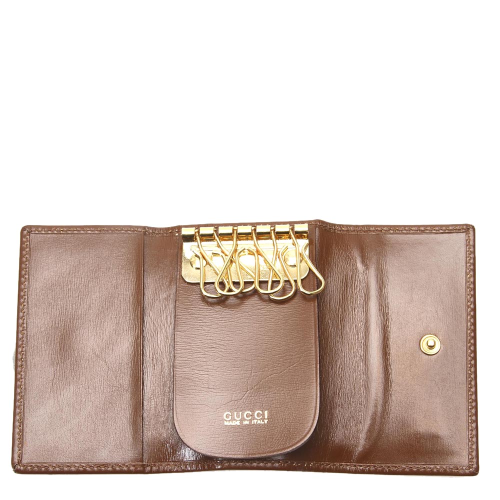 

Gucci Brown Leather Key Holder