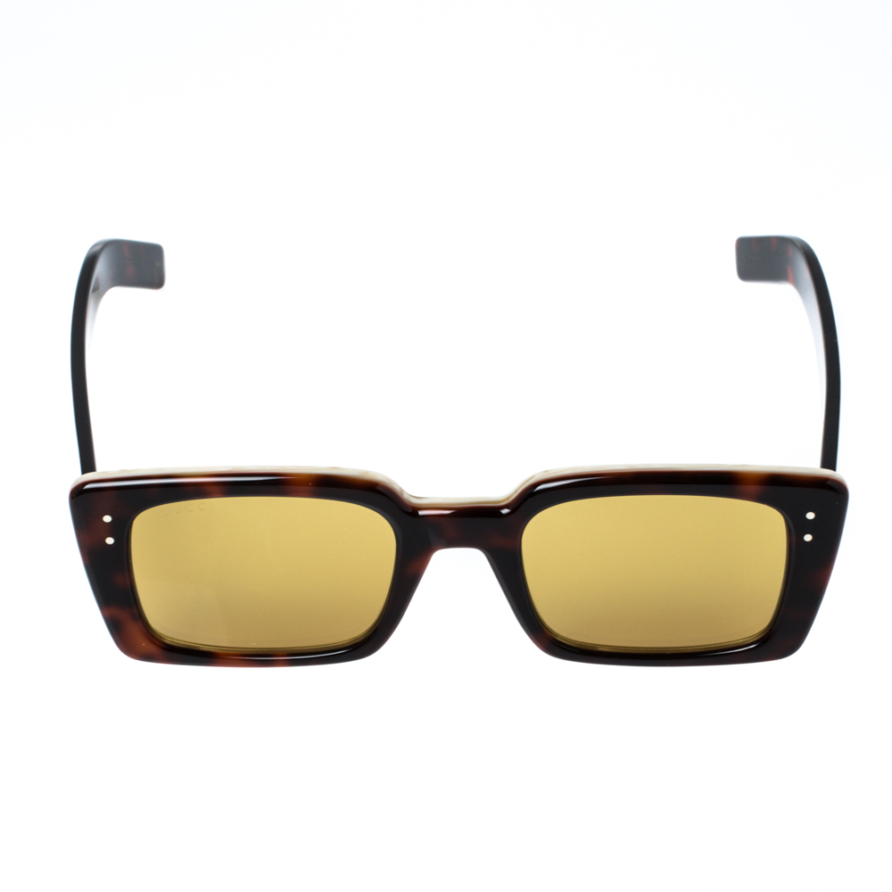 

Gucci Havana Brown/ Yellow GG0539S Rectangle Sunglasses