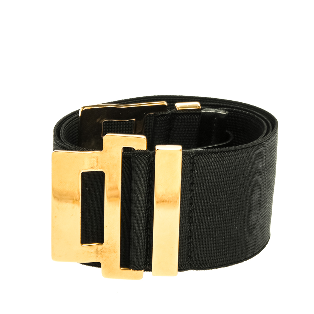 

Gucci Black Elastic Band Waist Belt