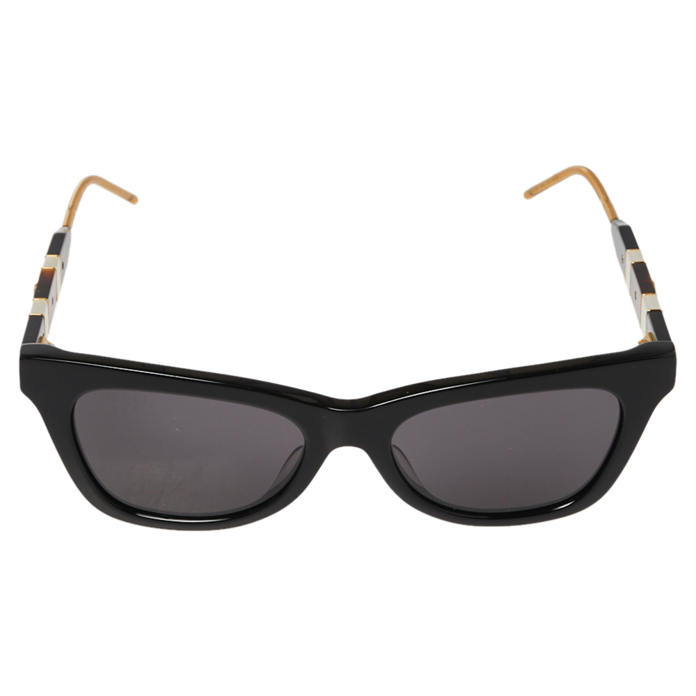 

Gucci Black and Gold/ Grey GG0598S Cateye Sunglasses