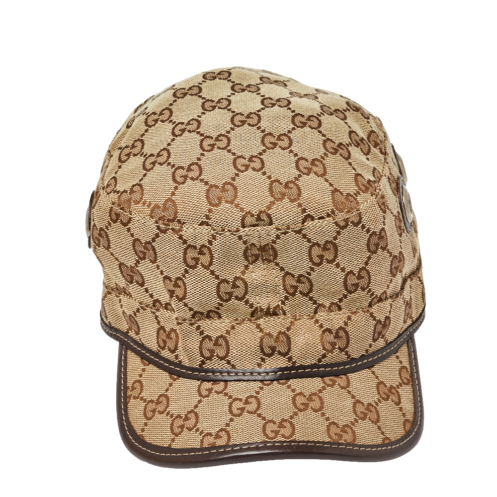 

Gucci Beige Guccissima Canvas Cap