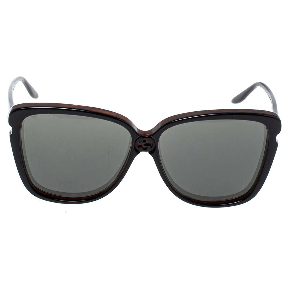 

Gucci Black /Grey GG0709S Oversized Sunglasses