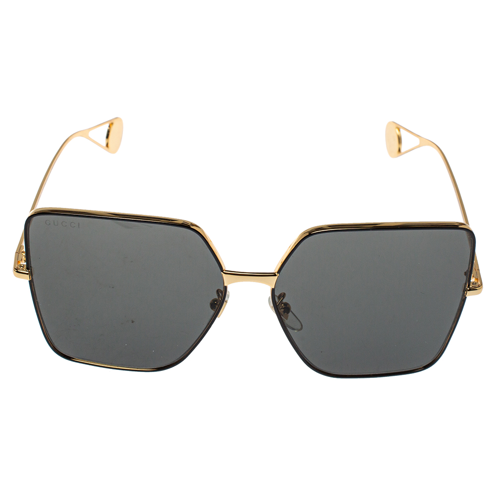 

Gucci Black/ Grey GG0436S Oversized Sunglasses