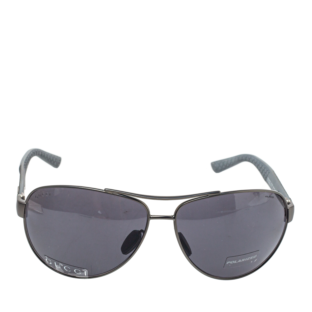 

Gucci Gunmetal Tone/ Grey GG 2246/S Polarized Aviator Sunglasses