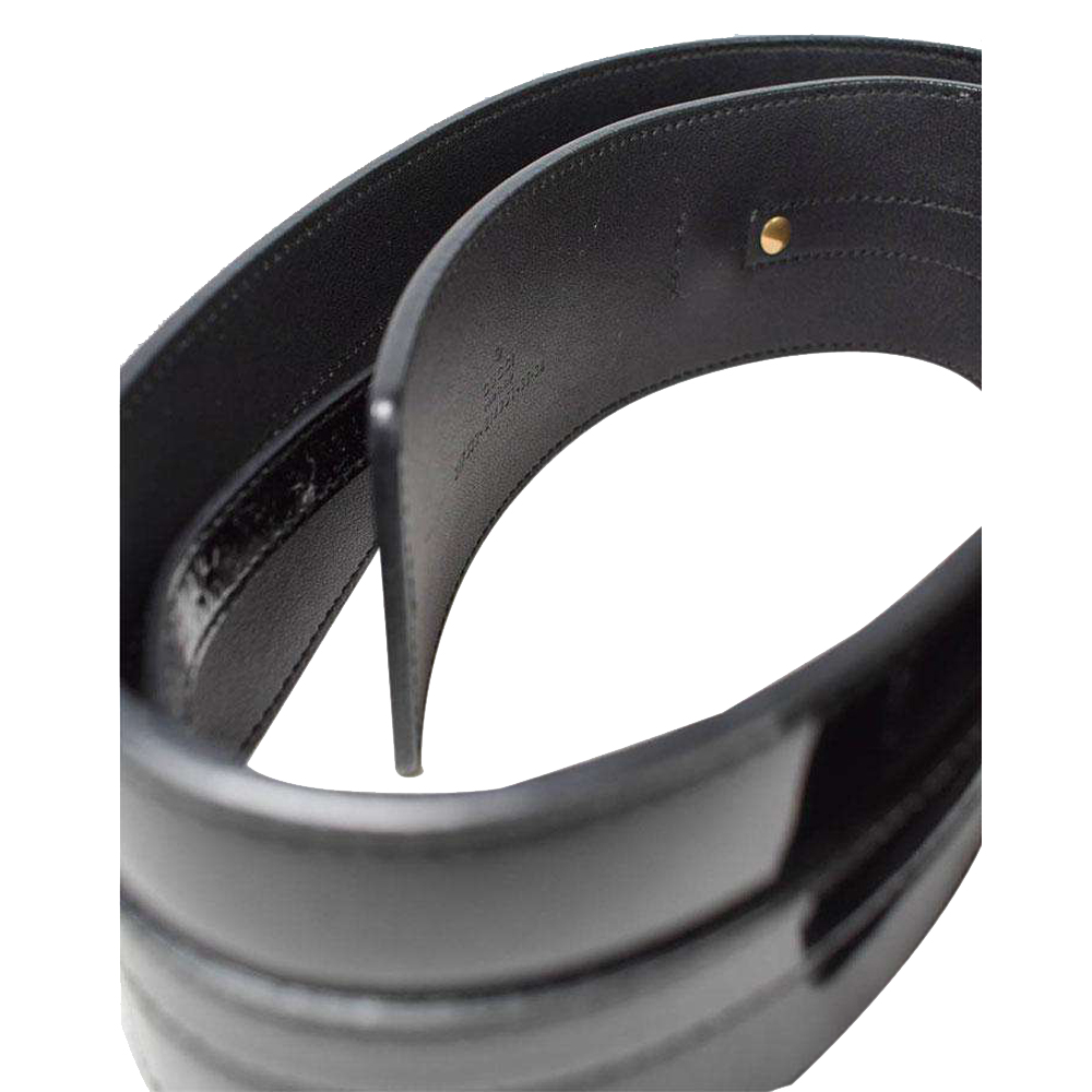 

Gucci Black Patent Leather Horsebit Belt S-M