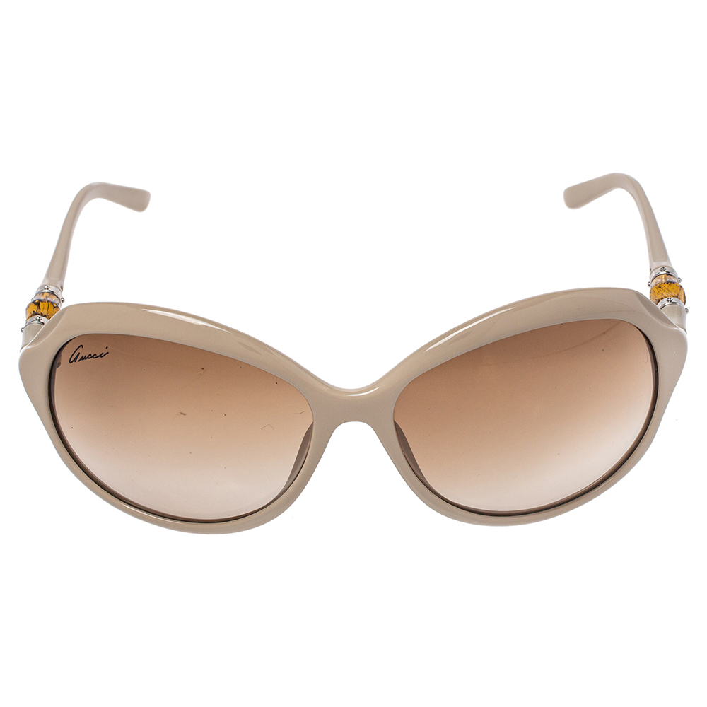 

Gucci Beige/Brown GG3130/S Oversized Sunglasses