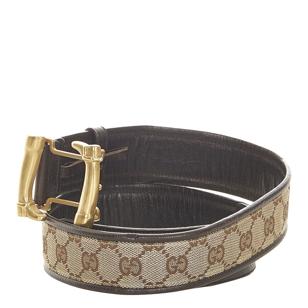 

Gucci Brown GG Canvas Buckle Belt