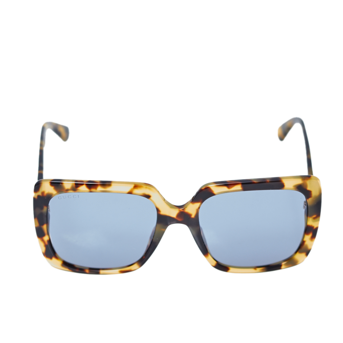 

Gucci Grey Havana Tortoise Shell GG0418S Square Sunglasses