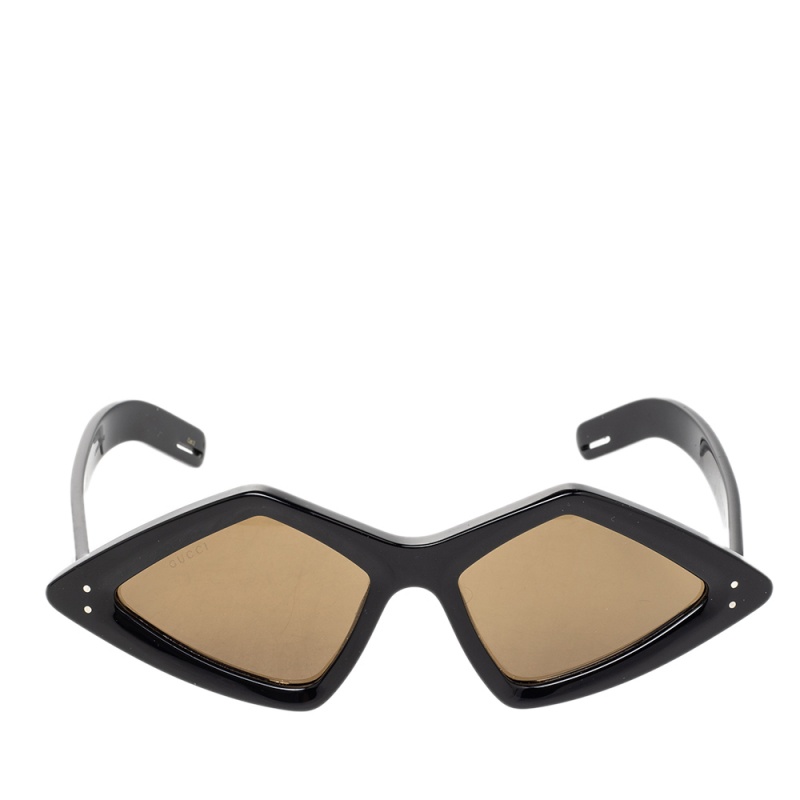 

Gucci Black/Brown GG0496S Diamond Unisex Sunglasses