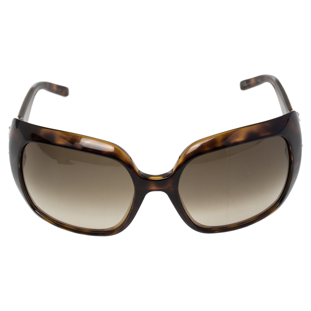 

Gucci Tortoise 3034/S GG Logo Rectangle Gradient Sunglasses, Brown
