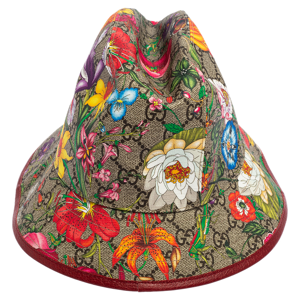 

Gucci Multicolor Floral Print Canvas Bucket Hat