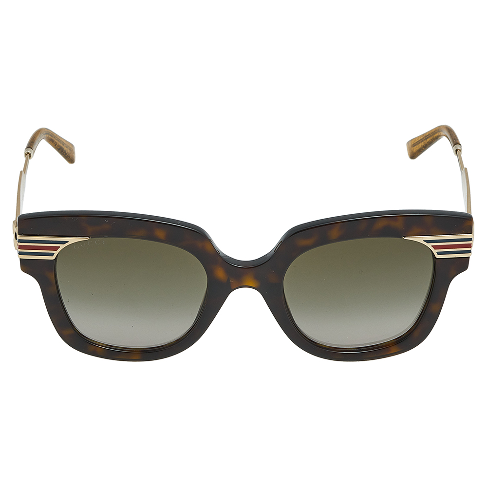 

Gucci Brown Havana / Grey Gradient GG0281S Square Sunglasses