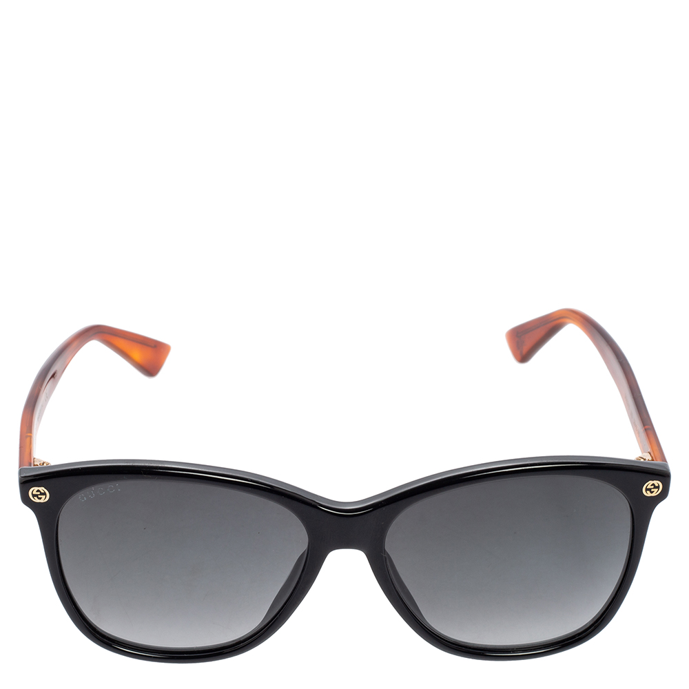 

Gucci Black & Havana/ Grey Gradient GG0024S Wayfarer Sunglasses