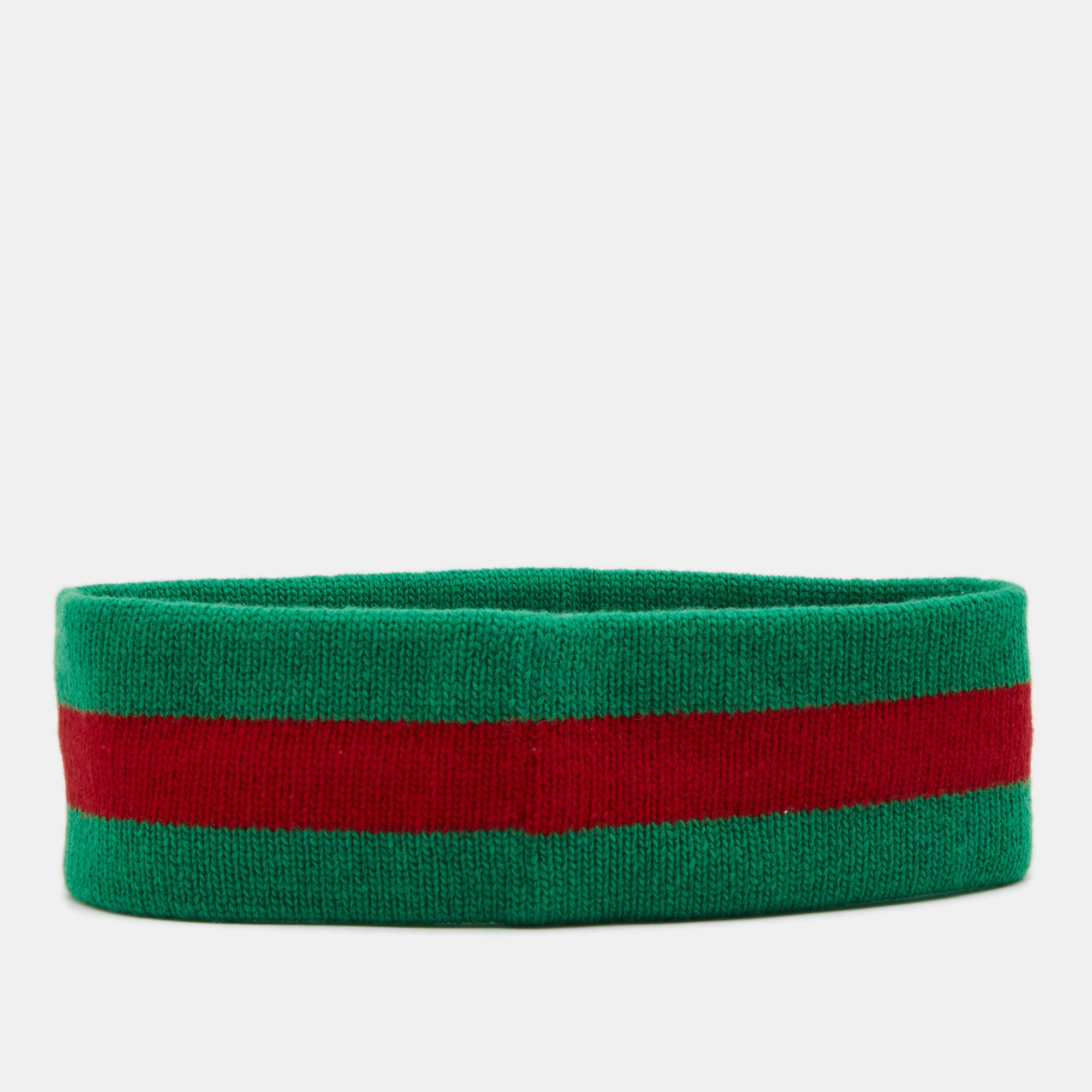 

Gucci Red & Green GG Webstripe Wool Headband