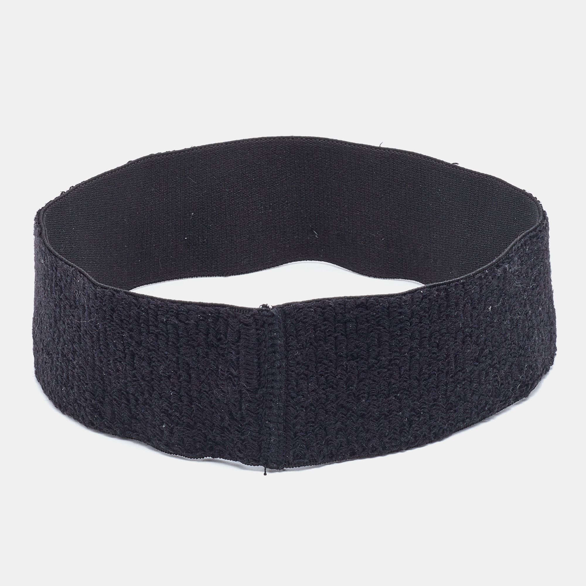 

Gucci Black Elastic Logo Print Wide Headband