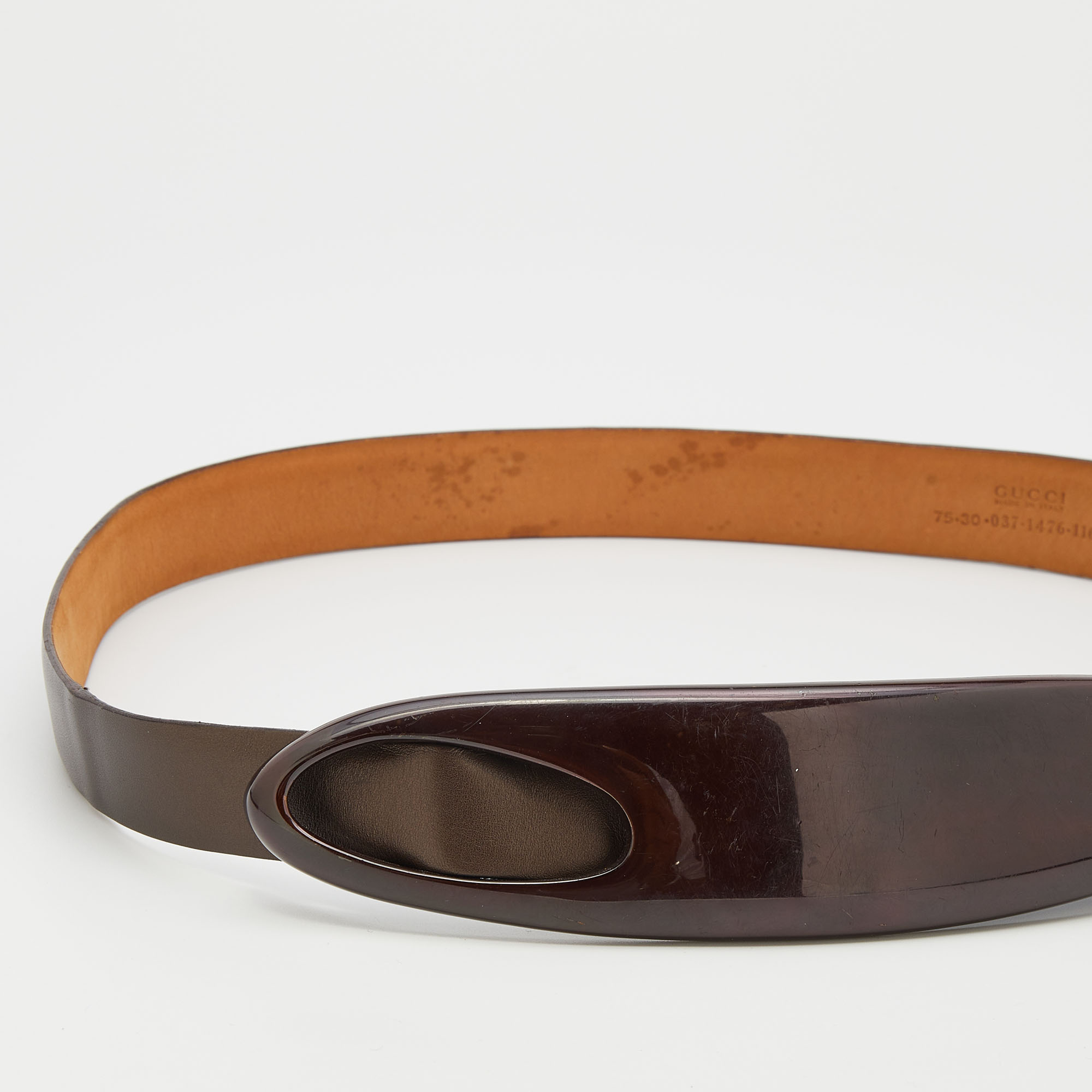 

Gucci Brown Leather Belt Size