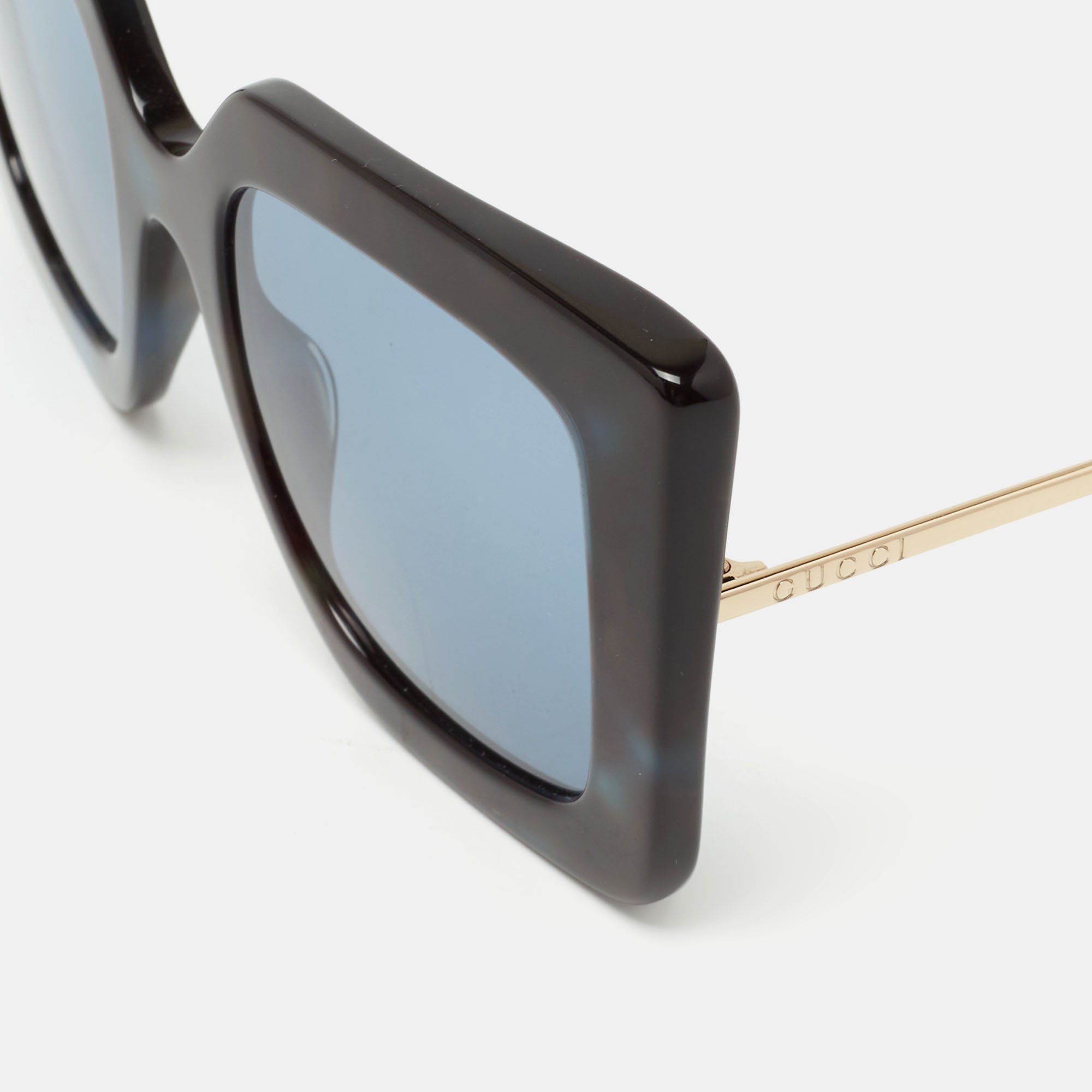 

Gucci Blue GG 0435S Oversized Gradient Sunglasses