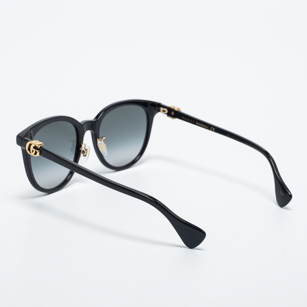 

Gucci Black/ Smoke Gradient GG1073SK Oversized Sunglasses, Grey