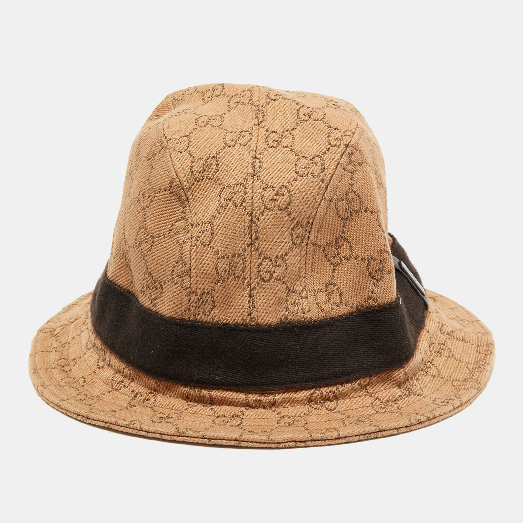 

Gucci Beige GG Monogram Bucket Hat