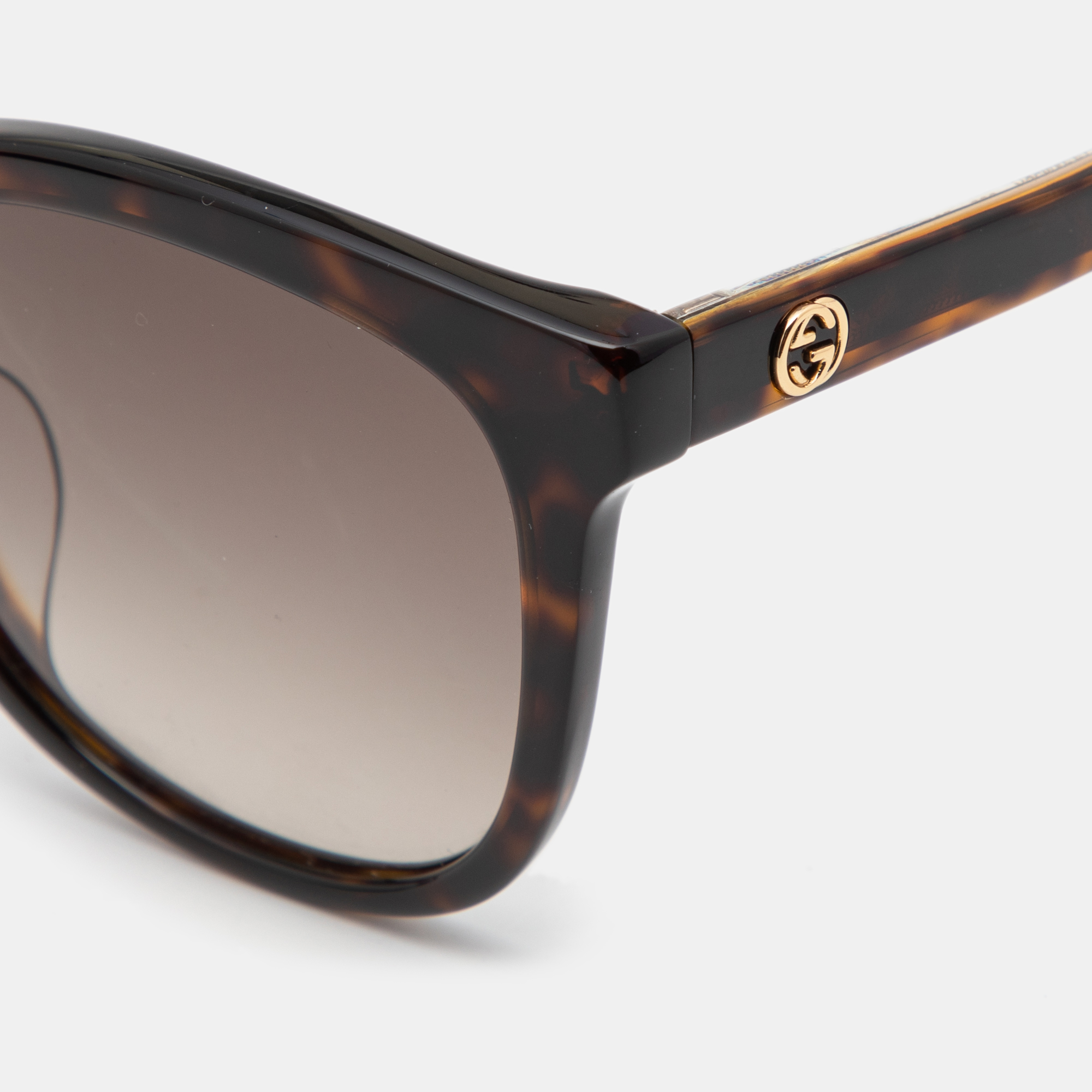 

Gucci Brown GG082SK Tortoiseshell Square Sunglasses