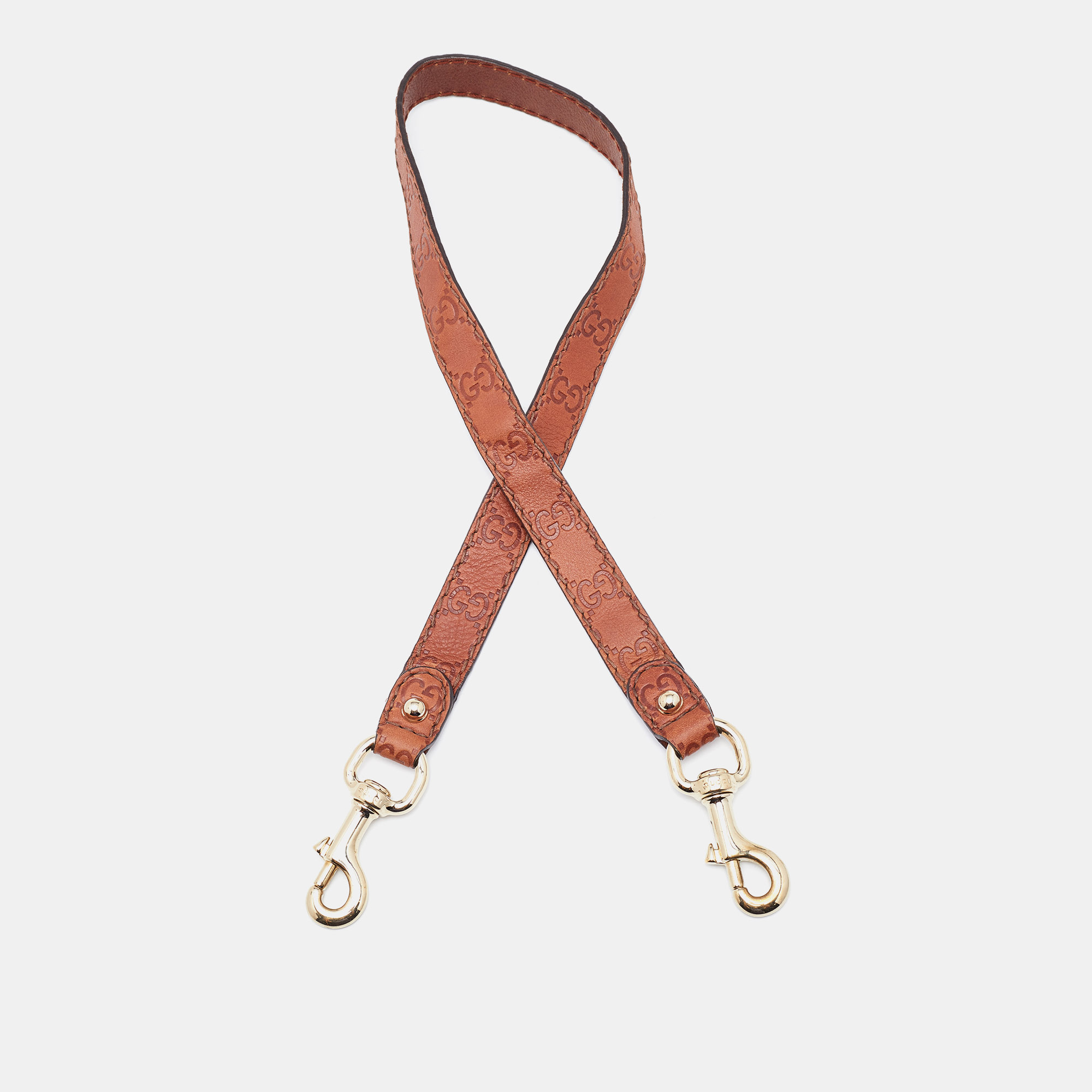 

Gucci Brown Guccissima Leather Bag Strap