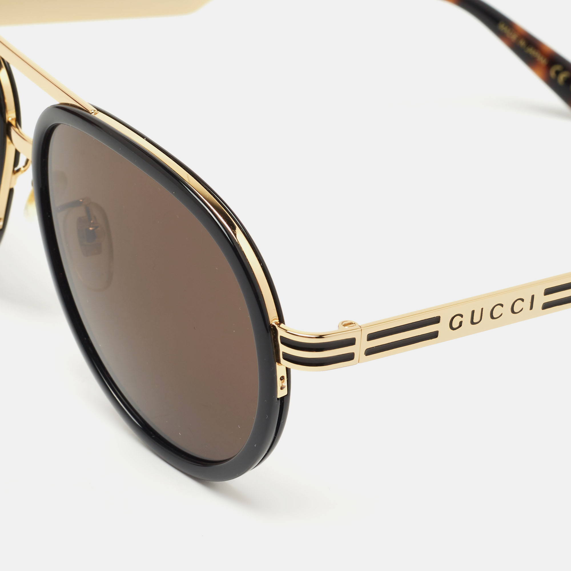 

Gucci Black/Gold GG0982S Framed Aviator Sunglasses
