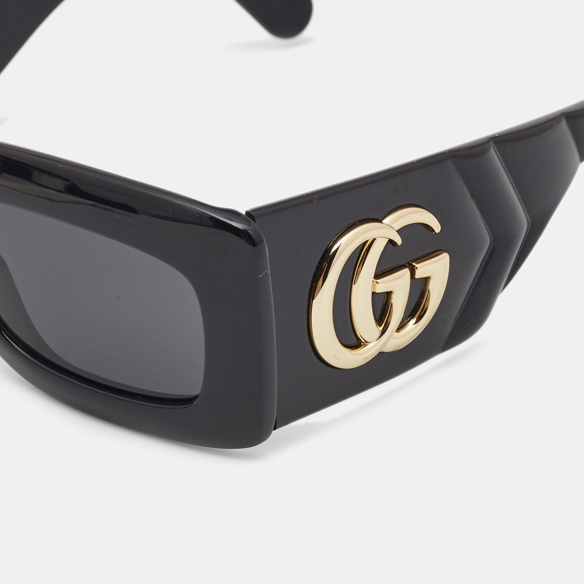 

Gucci Black GG0811S Rectangle Sunglasses