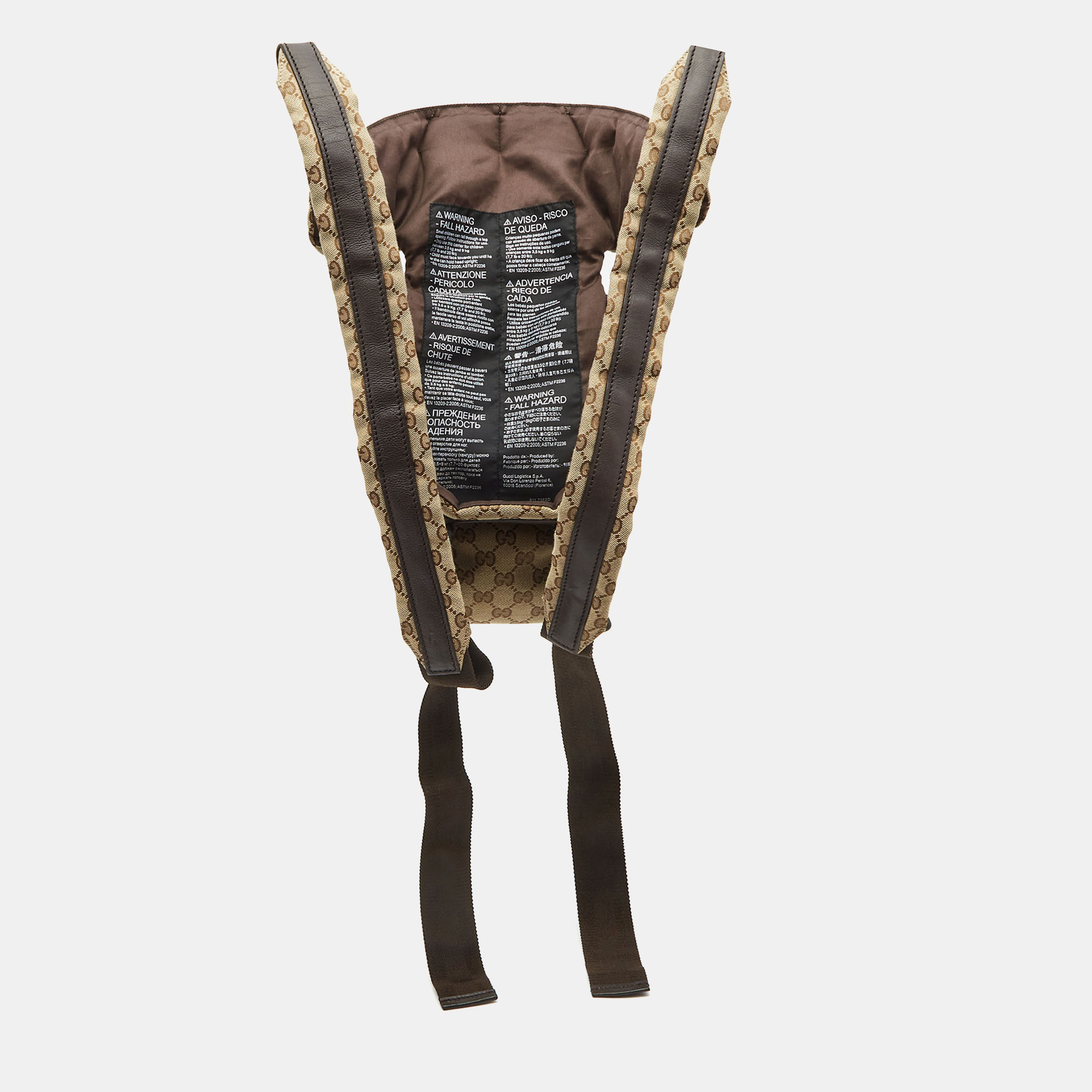 

Gucci Brown Monogram Canvas And Leather Baby Carrier