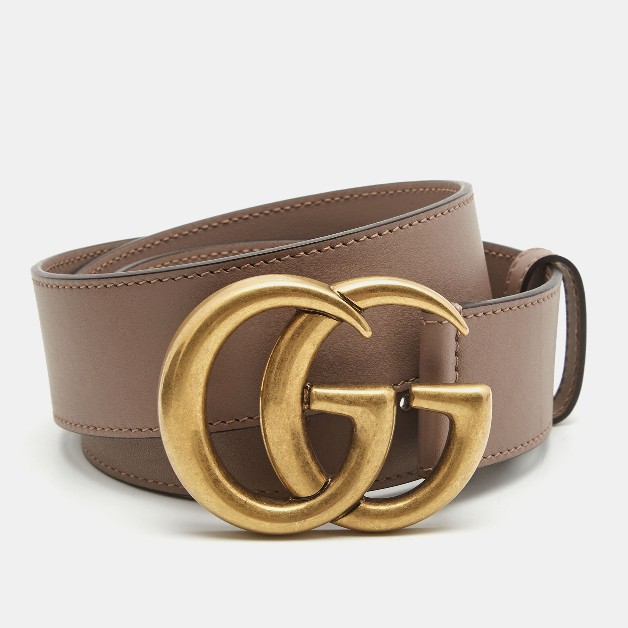 Gucci Beige Leather GG Buckle Belt 85CM Gucci | TLC