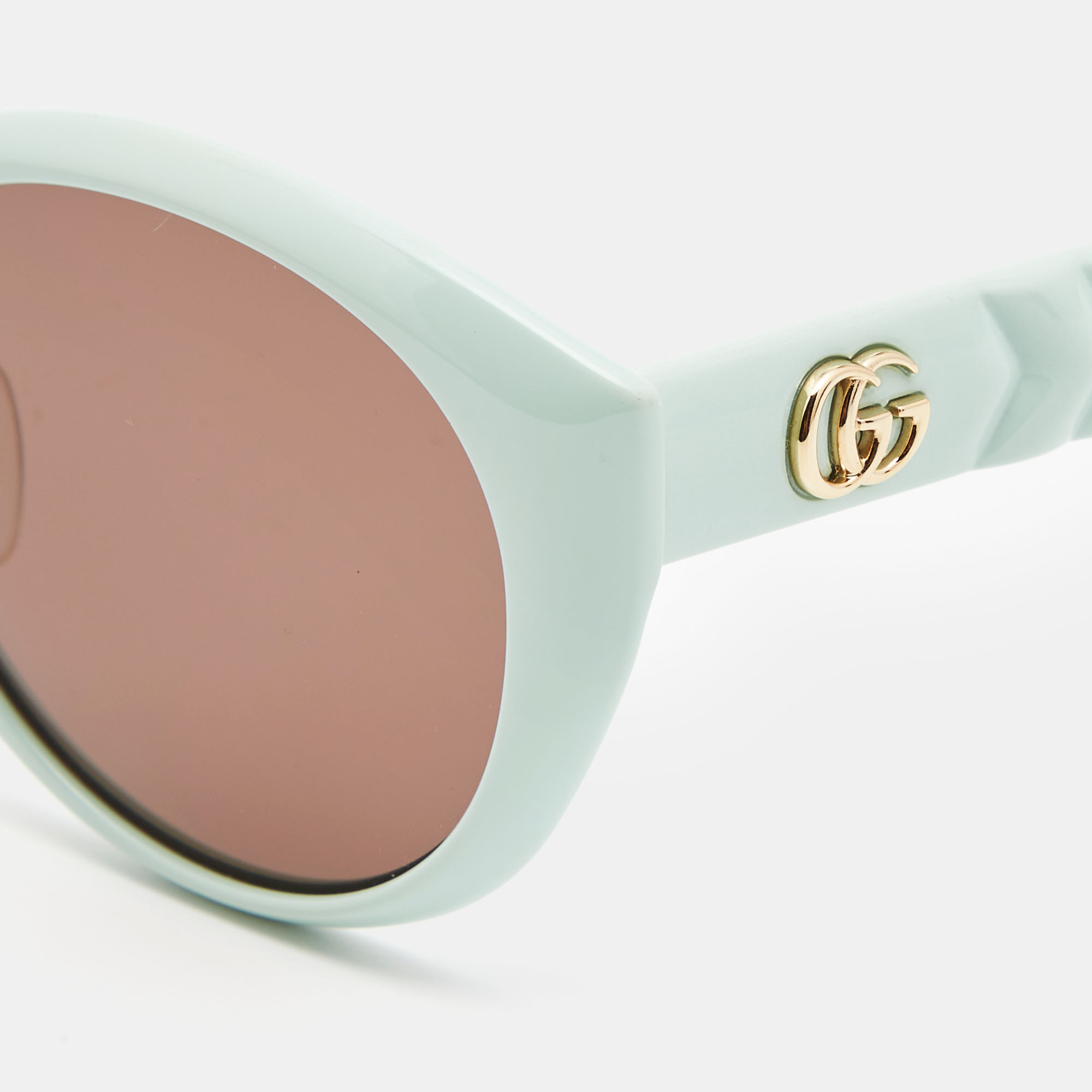 

Gucci Mint Green GG Cat Eye Sunglasses