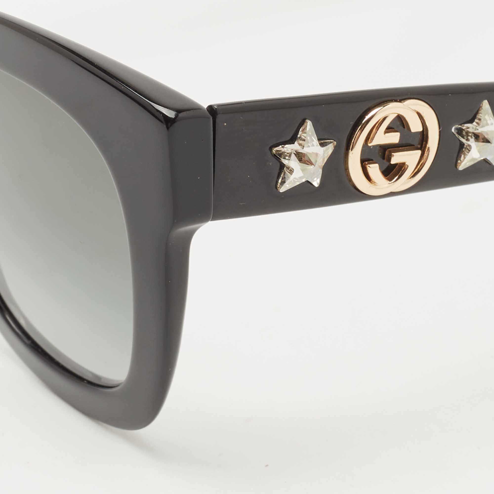 

Gucci Black Interlocking G Star Crystals Sunglasses