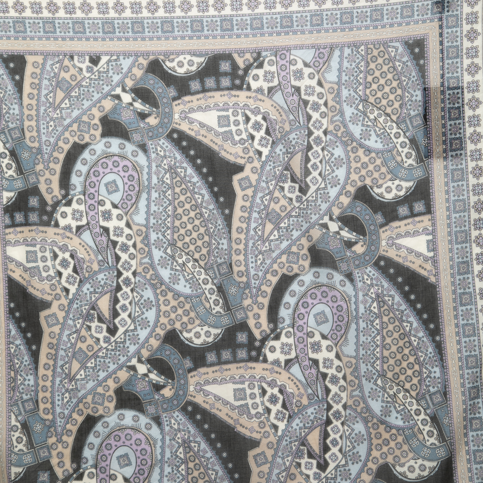 

Gucci Multicolor Paisley Print Cotton Scarf