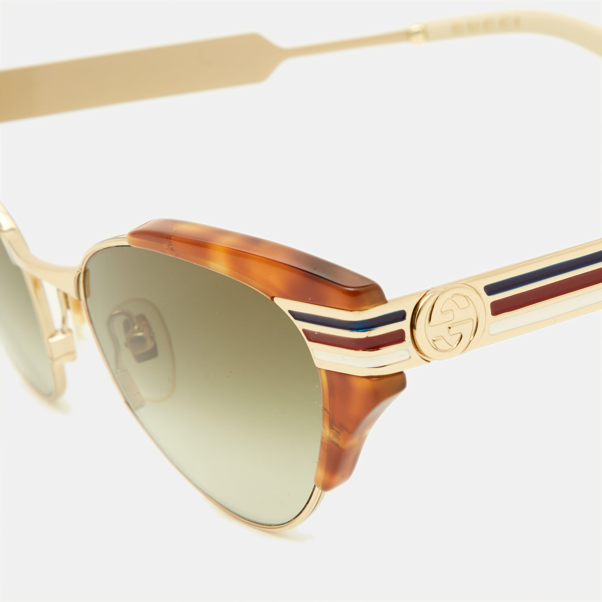 

Gucci Brown/Green Gradient GG0522S Cat-Eye Sunglasses