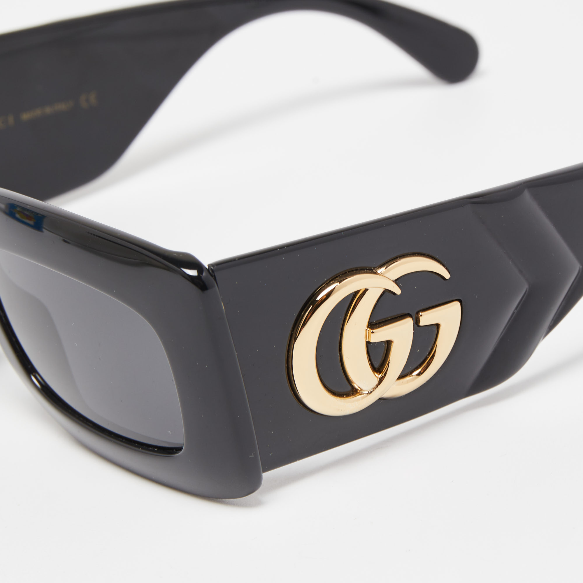 

Gucci Black GG0811S GG Icon Rectangular Sunglasses