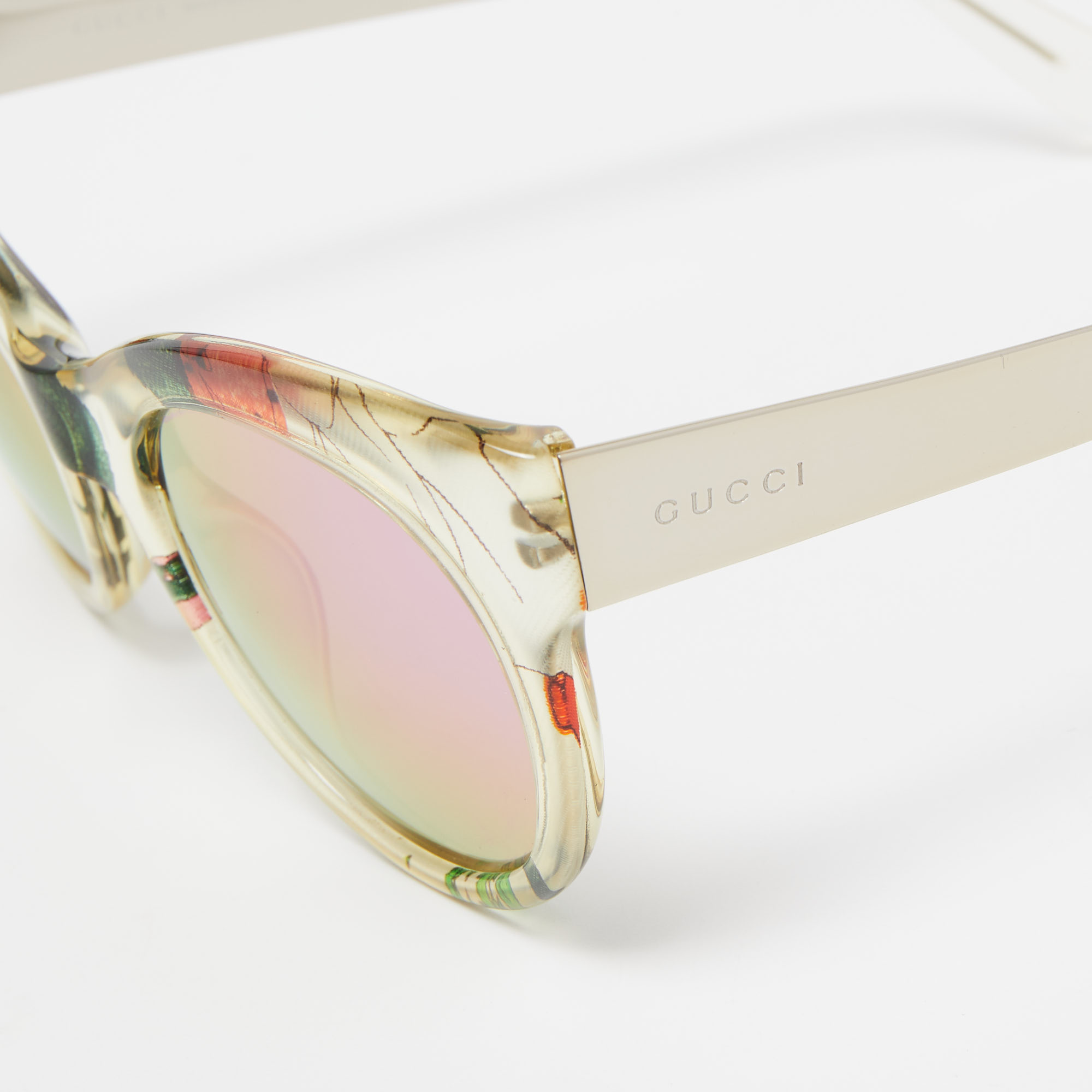 

Gucci Multicolor Printed GG 3740/S Cat Eye Sunglasses