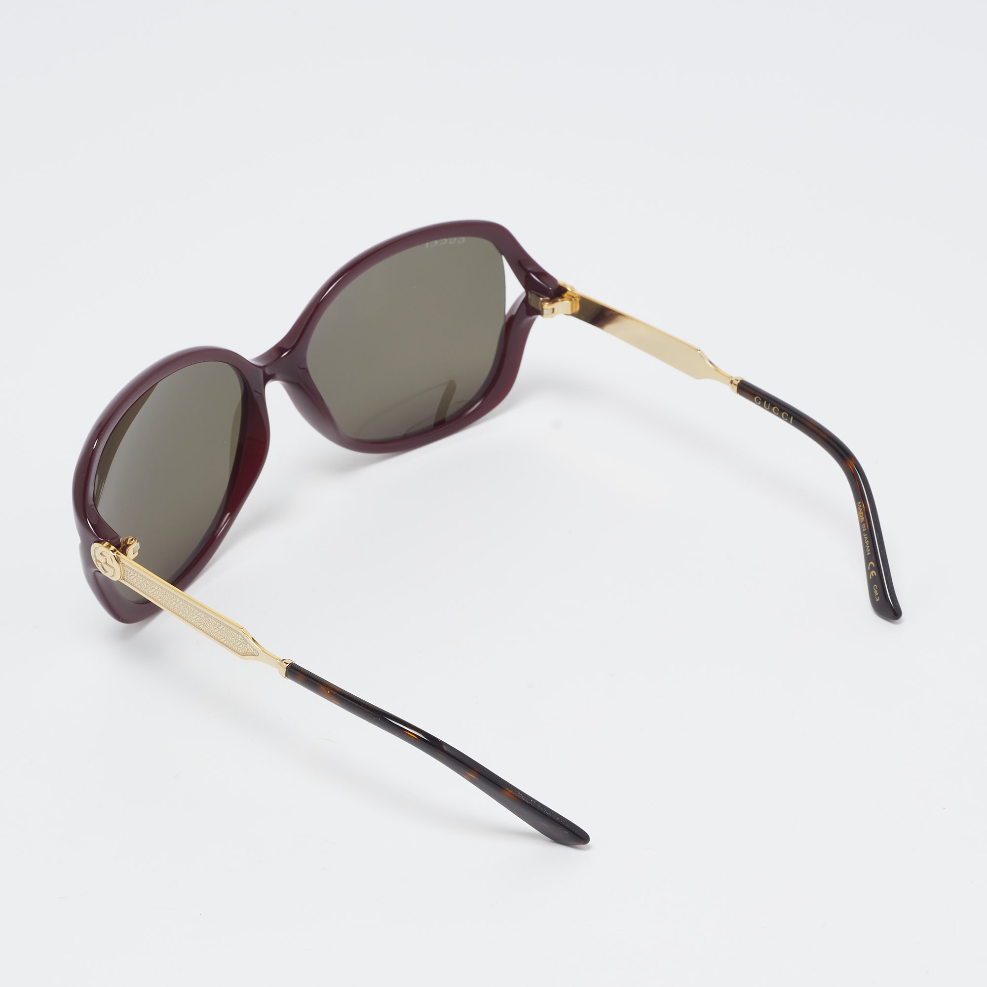 

Gucci Burgundy/Black GG00765 Butterfly Sunglasses