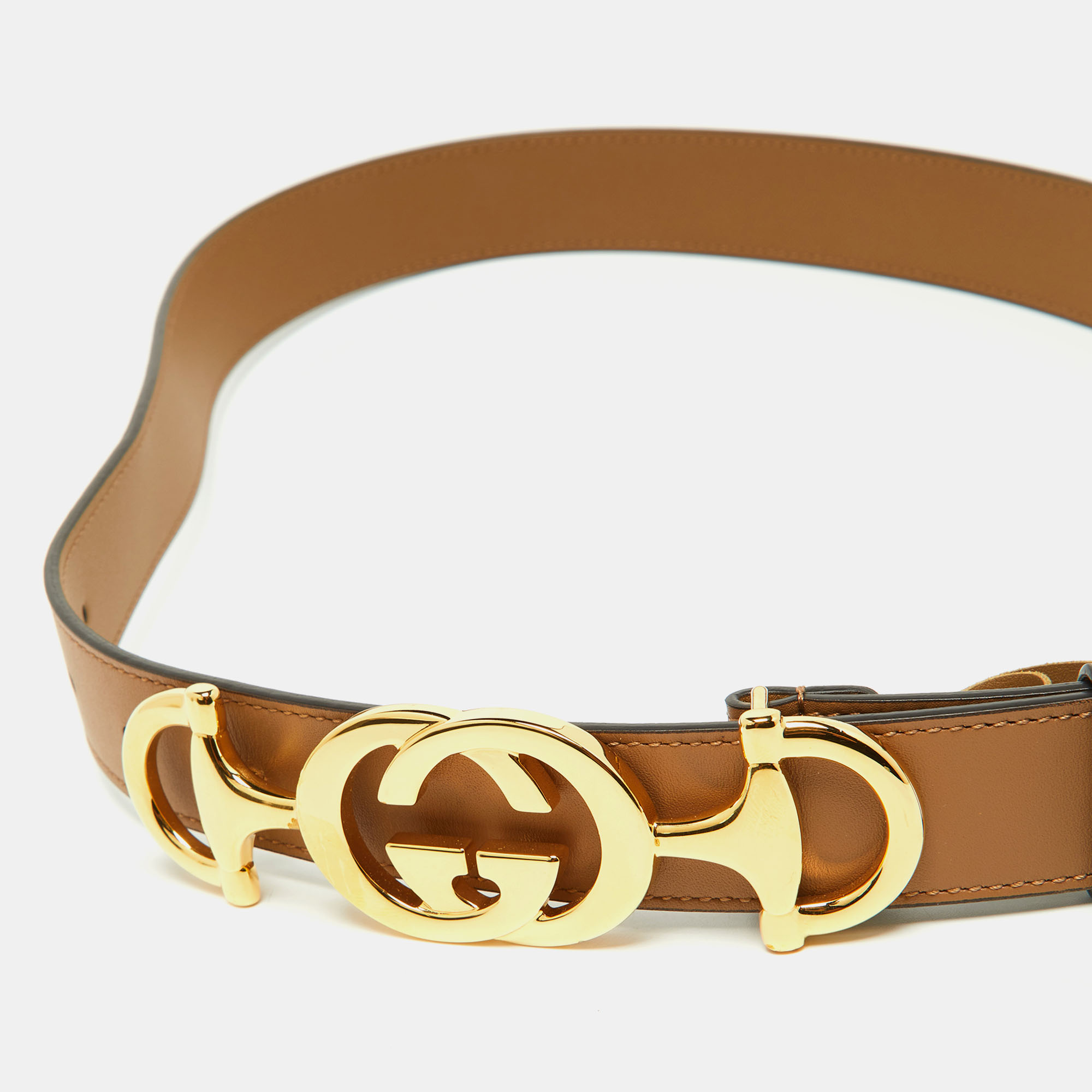 

Gucci Tan Leather Zumi Belt
