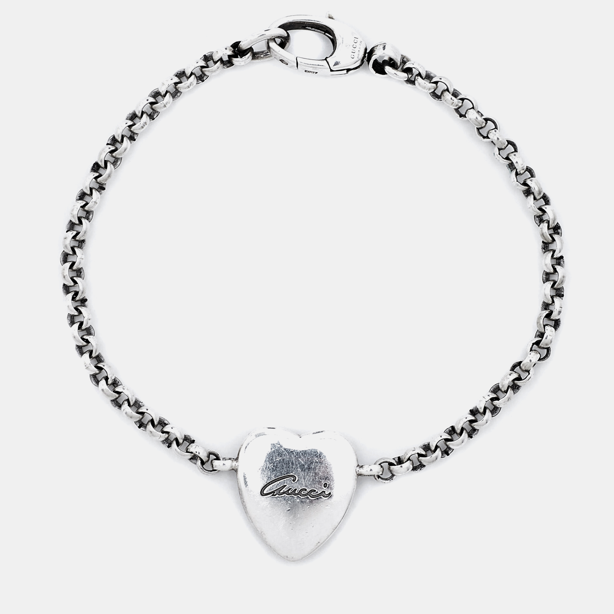 

Gucci Bee Heart Sterling Silver Bracelet
