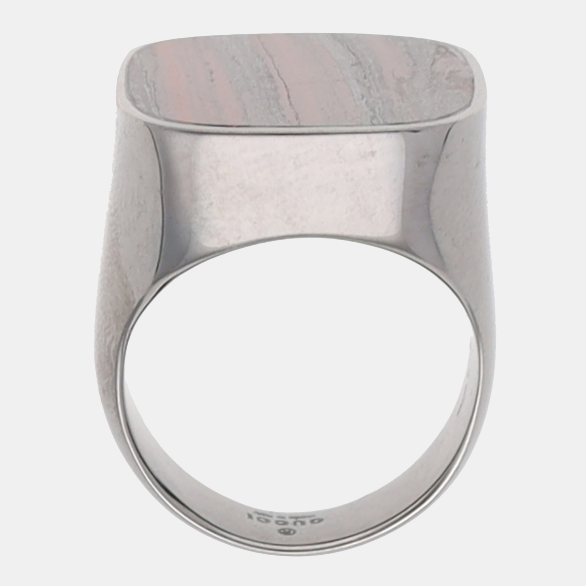 

Gucci Women's White Gold Ring - Brown - EU 52