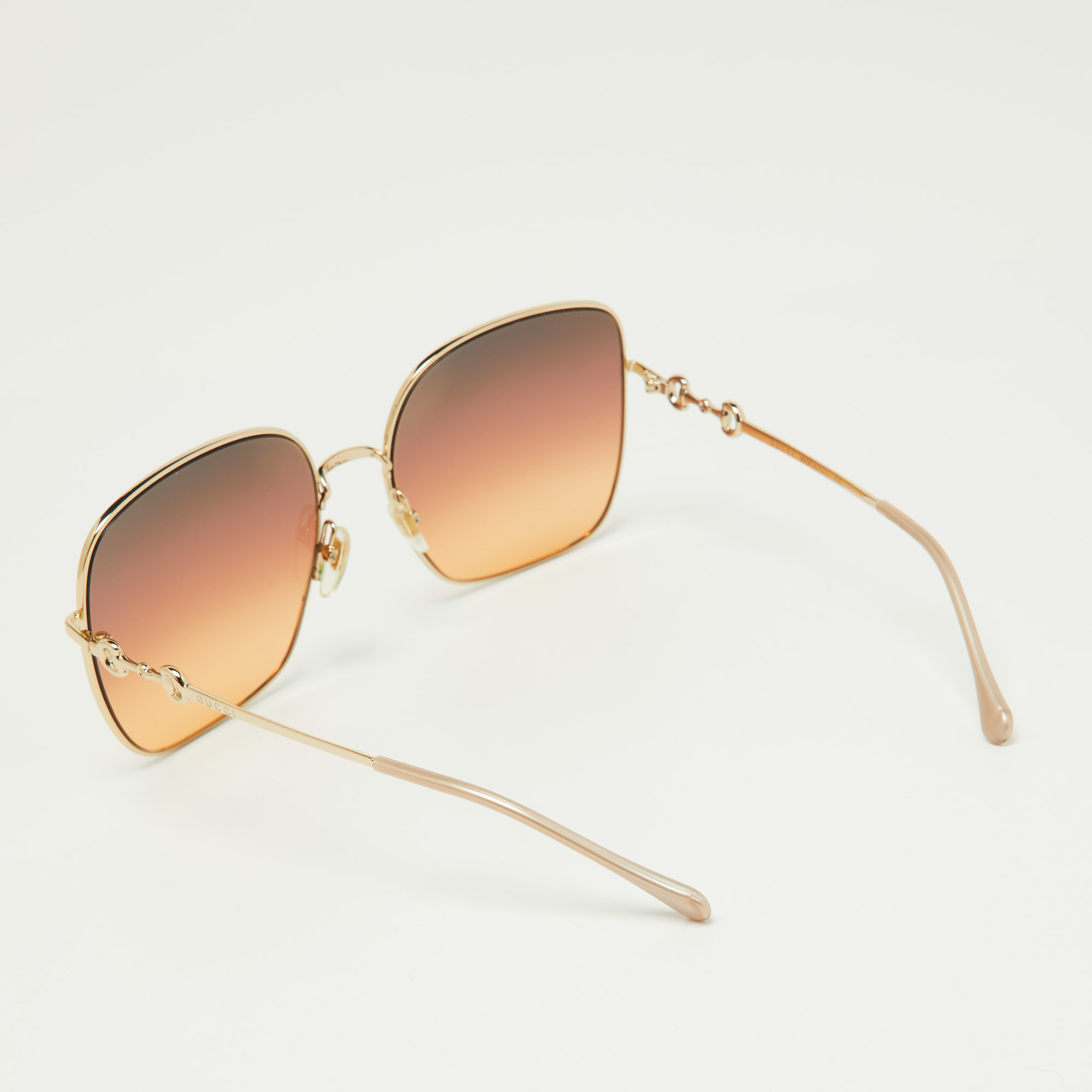 

Gucci Gold Tone/Brown Gradient GGG0879S Square Sunglasses