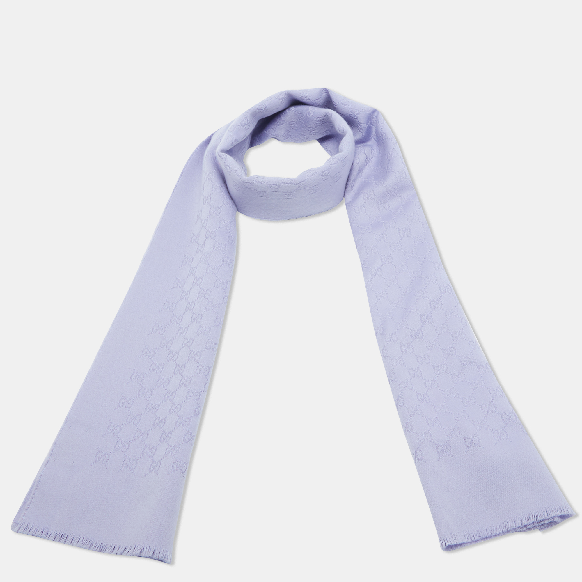 

Gucci Purple Guccissima Cashmere Scarf